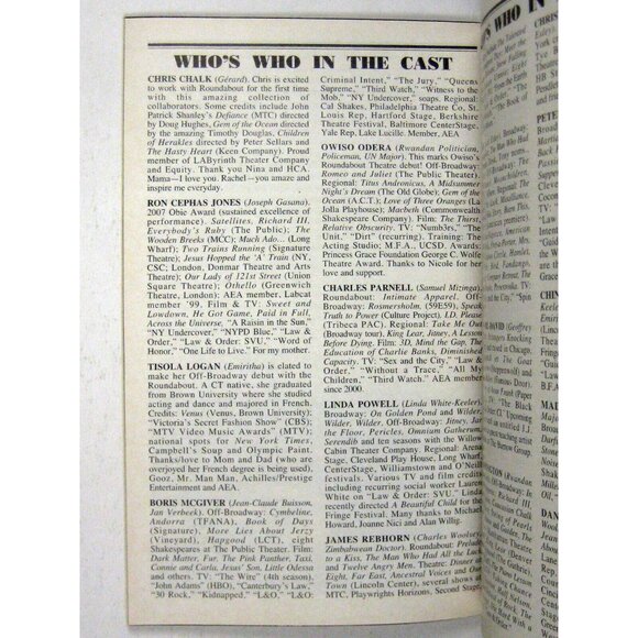 Overwhelming Playbill 2007 Sam Robards James Rebhorn Linda Powell - Picture 6 of 7